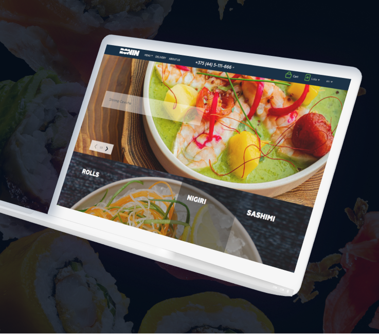 Сервис онлайн-заказа блюд из премиального японского ресторана