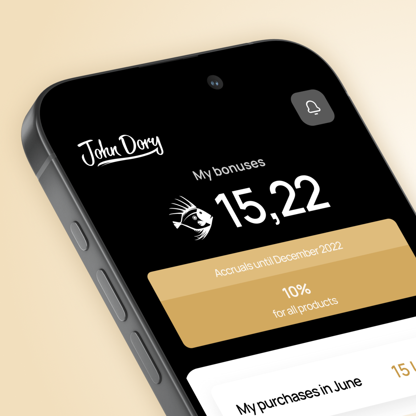 John Dory. Приложение программы лояльности для крупного ритейлера морепродуктов